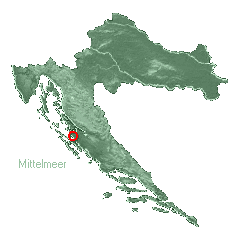 Lage von NIN in Kroatien
